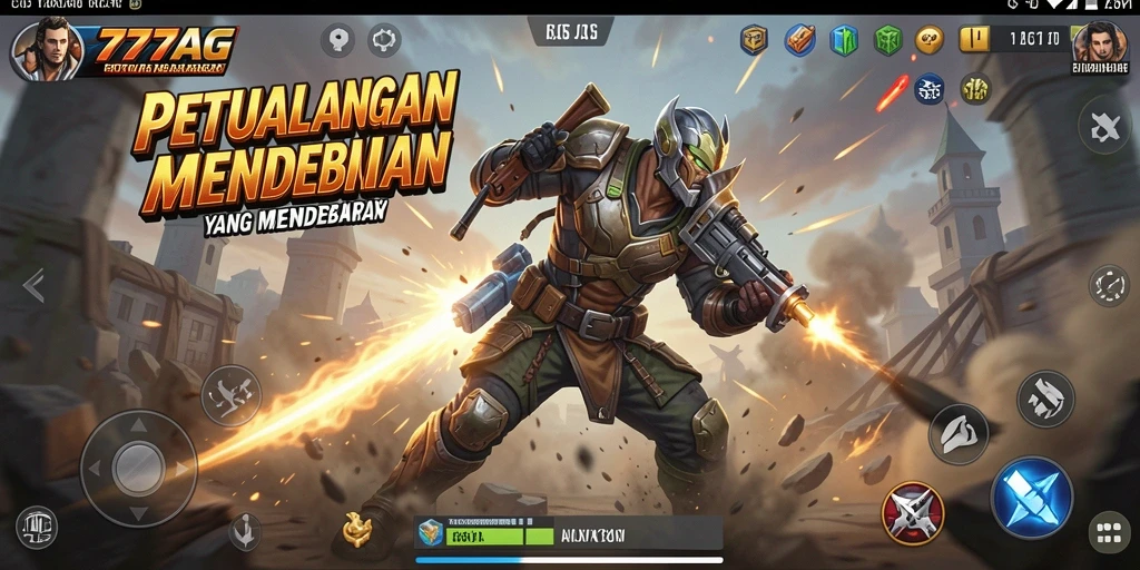 Screenshot dari gameplay 777AG yang penuh aksi dan tantangan.