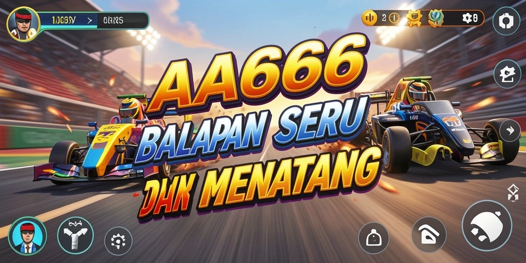 Gameplay seru AA666 memukau dengan mobil balap yang cepat dan trek menantang.
