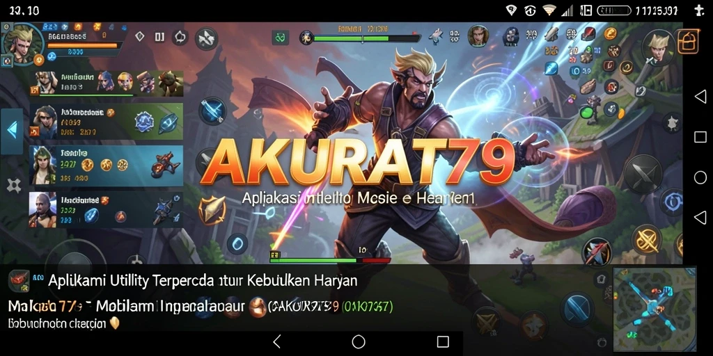 Tampilan antarmuka utama AKURAT79 yang intuitif dan responsif.