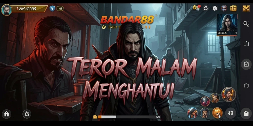 Tangkapan layar menampilkan momen menegangkan dalam BANDAR88.
