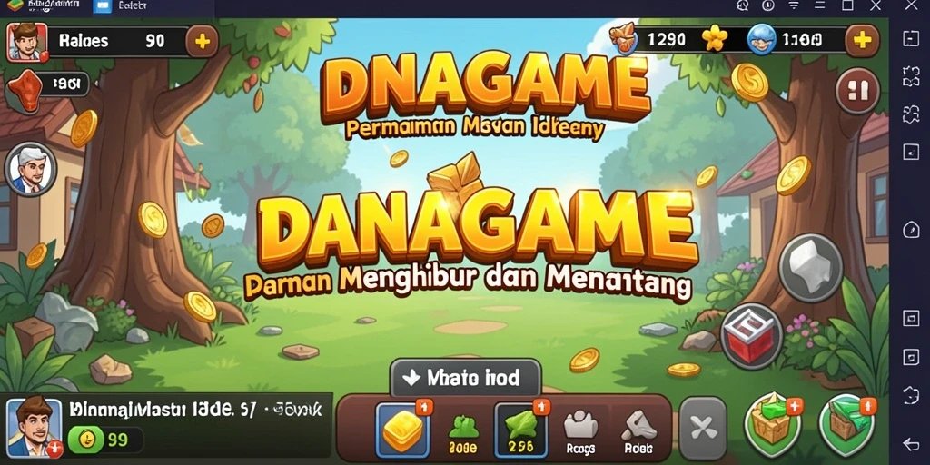 Tampilan gameplay <strong>DANAGAME</strong> yang menarik dan penuh warna.