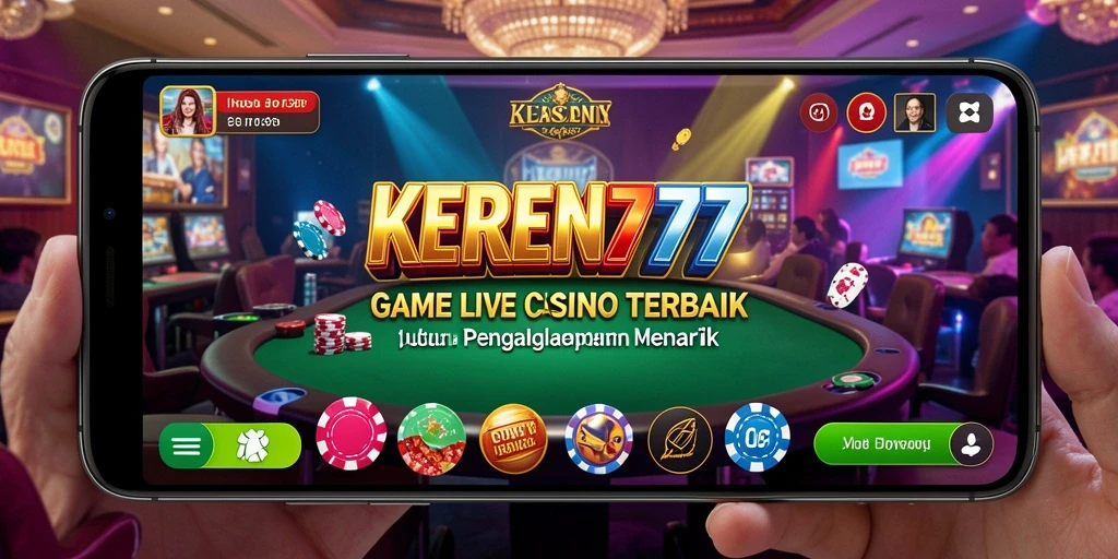 Screenshot gameplay KEREN777 yang menunjukkan suasana kasino hidup.