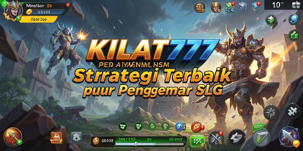 Tampilan screenshot gameplay KILAT777 yang menampilkan pertempuran dan pembangunan strategis.