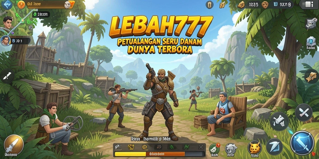 Tangkapan layar gameplay LEBAH777 menunjukkan dunia terbuka yang luas.