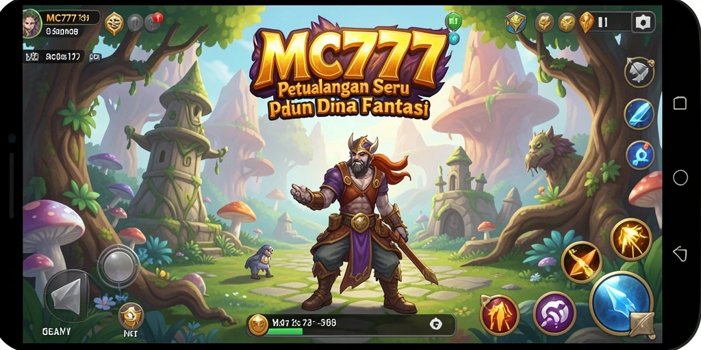 Tampilan gameplay seru MC777 dengan petualangan menarik.