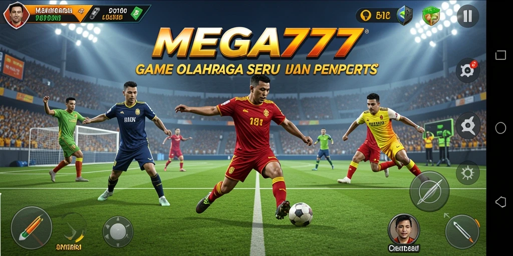 Tampilan gameplay seru dari MEGA777 penuh aksi olahraga.
