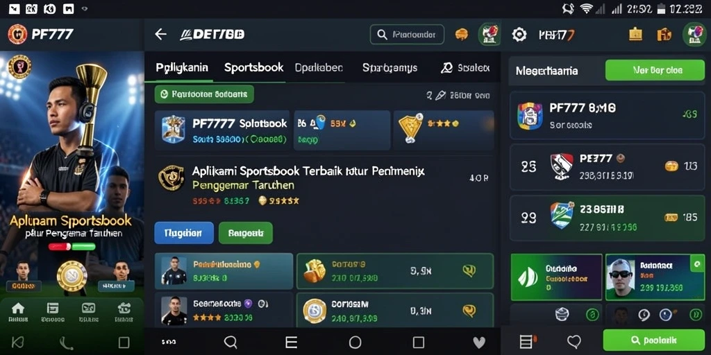 Tampilan screenshot menunjukkan antarmuka menarik dari PF777.
