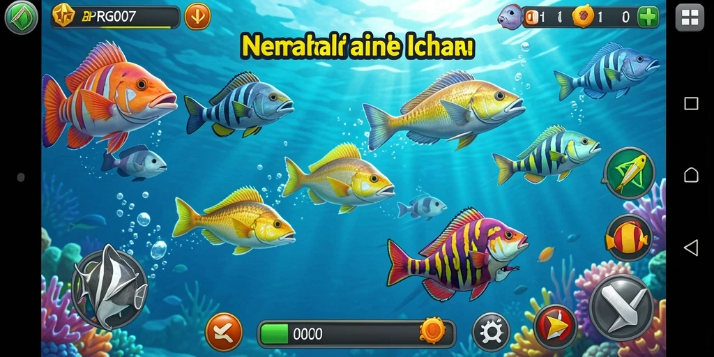 Tampilan gameplay seru dalam Tembak Ikan PRG007.
