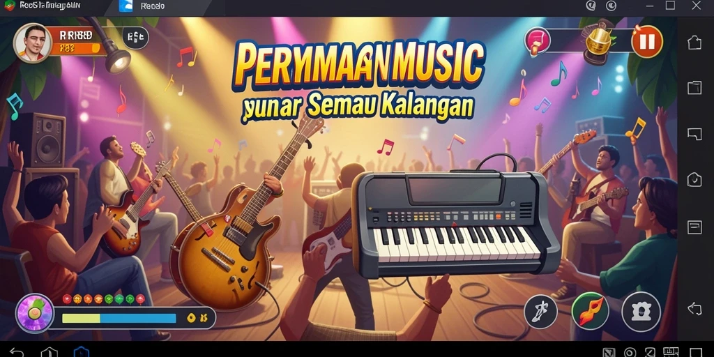 Tampilan gameplay dalam RR89 yang penuh warna dan interaktif.