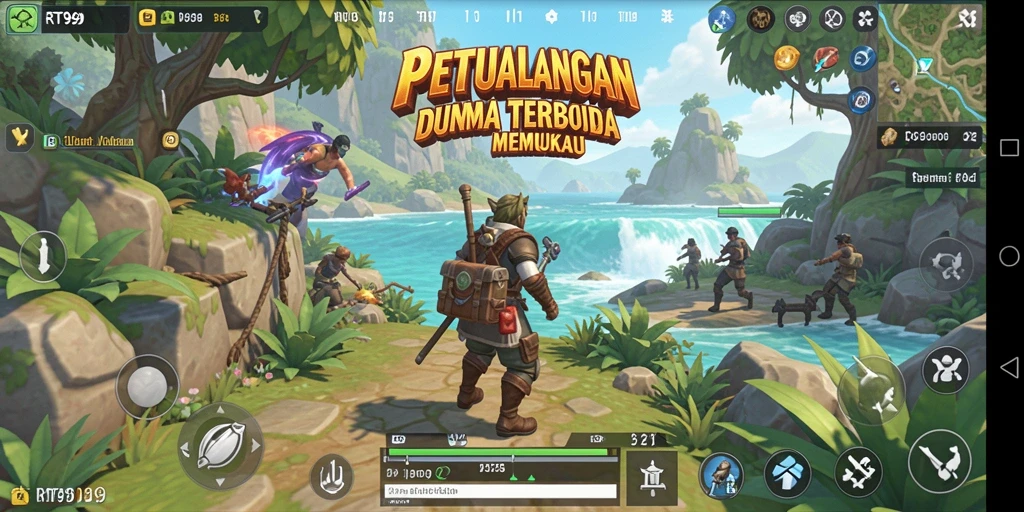 Tampilan gameplay RT99 yang memukau dalam dunia terbuka.