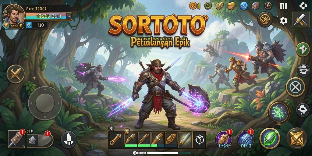 Gameplay SORTOTO yang memukau dengan tantangan seru petualangan.