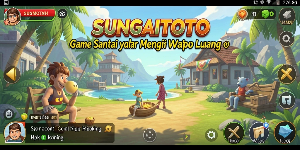 Tangkapan layar SUNGAITOTO menampilkan gameplay santai yang menyenangkan.