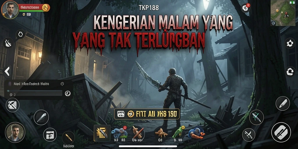 Screenshot menampilkan gameplay seram dari TKP188 dengan elemen horor yang mendalam.